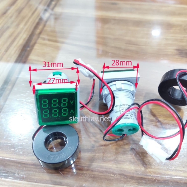 Đồng hồ đo dòng điện Ampe kế 60-500V 0 - 100A Voltage current meter