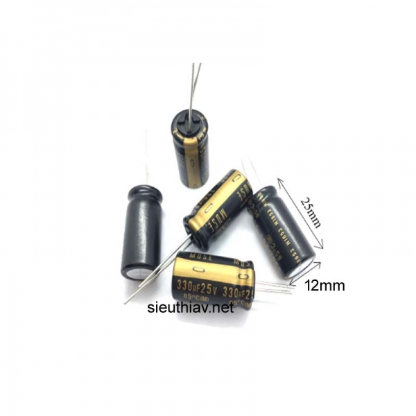 Tụ Nichicon Muse KZ 330uF 25V (330uf25V) (N142)