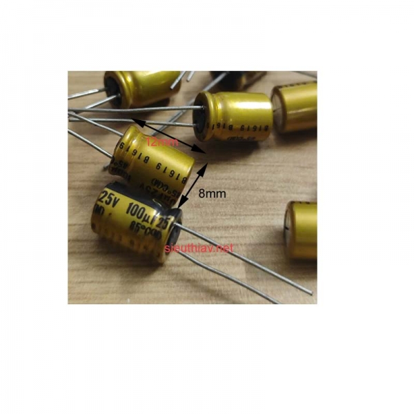 Tụ Nichicon Fine Gold 100uf 25V 100uf25v (N149)