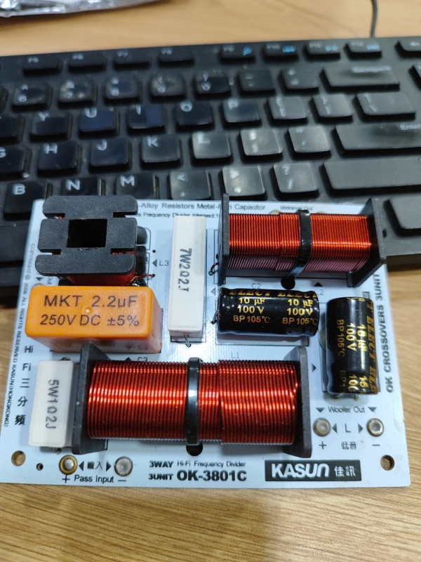 Phân tần loa Kasun OK3801C ba đường tiếng (PK138)